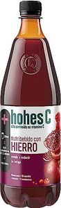 hohes C Plus Hierro Nutribebida con Hierro y Vitamina C Reduce el cansancio Zumo 100% natural 1L