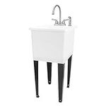 White Space Saver Utility Sink by J