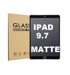 TECHSHIELD Matte Tempered Glass Screen Protector -Compatible With Ipad 9.7 Inch (2018) 5Th Gen & 6Th Gen (Pack Of 1) for Tablet