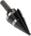 Klein Tools KTSB11 Step Drill Bit #11 Double-Fluted 7/8 to 1-1/8-Inch with Easy-to-Read Markings and Targets, 3/8-Inch Hex Shank