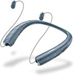Neckband Bluetooth Headphones Speaker 2 in 1，Wireless Wearable Speaker with Retractable Earbuds, 3D Stereo Sound, Portable Speaker and Headset w/Bulit in Mic for Home, Office and Outdoors