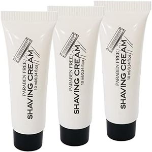 Travel Well Pack of 48 Disposable Shaving Cream 10g/10ml/0.34fl.oz in Bulk Individually Wrapped Travel Size Hotel Toiletries Amenities