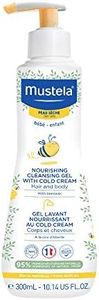 Mustela Baby Nourishing Cleansing Gel – Hair & Body Wash for Dry Skin - with Natural Avocado, Cold Cream & Beeswax - 10.14 fl. oz.