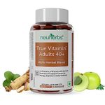 Neuherbs True Vitamin Adult 40+ | Multivitamins For Adults With Herbal Blend To Support Immunity, Energy, Digestion & Daily Wellness - (45 Multivitamin Tablets)