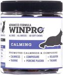 WINPRO Pet Calming Grain-Free Plasma-Powered Soft Chews, 60 Chews, Natural Blood Protein Supplements for Dogs Providing Anxiety Support Against Separation, Travel and More, Made in The USA