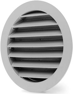 calimaero® WSGG Griglia Aerazione Tonda 125mm Griglia Ventilazione con Zanzariera Fusione di Alluminio Griglia di Ventilazione per Case Mobili, Casette da giardino, Stabile ai raggi UV, Antiruggine