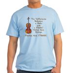 CafePress Funny Fiddle Or Violin Light T Shirt Men's Traditional Fit Light Casual Tshirt