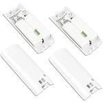 Kulannder 4 Pcs Wii Remote Batteries Rechargeable, 2800mAh High-Capacity Rechargeable Batteries for Nintendo Wii/Wii U Remote Controller (White)