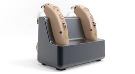 Hearing Amplifier Aid Rechargeable for Seniors Digital Sound Amplifier, Noise Cancelling with Charging Base,Behind The Ear,BTE,TV,2-Pack