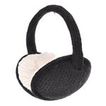 ZLYC Womens Winter Earmuffs Adjustable Knitted Ear Warmers(Black)