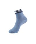 Jockey Men's Compact Cotton Stretch Ankle Length Socks with Stay Fresh Technology_Style_7002_Denim Melange_FREE SIZE