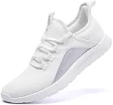 ALEADER Energycloud Running Shoes Womens Walking Slip Ins Fashion Sneakers for Breathable Lightweight Hands Free White Silver Size 8 US