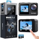 AKASO Brave 7 LE 4K60FPS 20MP WiFi Action Camera with Touch Screen EIS 2.0 Zoom Remote Control IPX7 131 Feet Waterproof Camera Support External Microphone with 256GB U3 MicroSDXC Memory Card