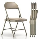 Nazhura 4 Pack Folding Chairs with 