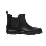 totes Men's Cirrus Chelsea Ankle Rain Boot, Black, 9