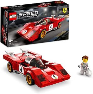 LEGO® Speed Champions 1970 Ferrari 512 M 76906 Toy Building Kit; Collectible Recreation of an Iconic Race car for Kids Aged 8+; Includes a Driver Minifigure with a Cool Racing Suit