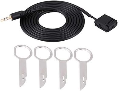 Cable de Audio AUX con Llaves para Herramientas de extracción de CD, Adaptador de Cable Auxiliar de Coche para 6000CD Mondeo Fiesta