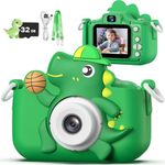 Kids Camera, masterbee Dinosaur Toys Camera for Kids Age 3-12, Christmas/Birthday Gifts for Boys and Girls, 1080P HD Kids Digital Camera, Children Camera Gift for 3 4 5 6 7 8 9 10 11 12 Year Old