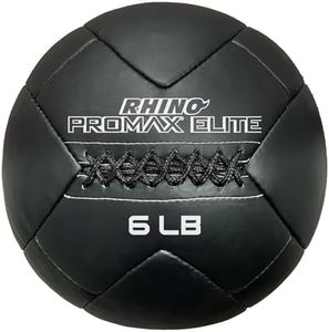 Champion Sports PRX6 Rhino Promax Elite Slam Balls, 6 lb, Soft Shell with Non-Slip Grip, Medicine Wall Exercise Ball for Weightlifting, Plyometrics, Cross Training, & Home Gym Fitness
