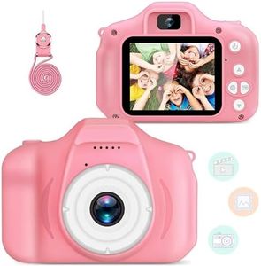 CADDLE & TOES Kids Camera for Girls Boys,Kids Selfie Camera 13MP 1080P HD Digital Video Camera for Toddler,Christmas Birthday Gifts for 4+ to15 Years Old Children (Pink)