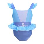 Dressy Daisy Toddler Girls Snow Queen One Piece Swimsuit Swimwear Swimming Bathing Suit Princess Swim Wear Size 4T, Blue