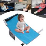 Toddler Airplane Bed Airplane Footrest for Kids Airplane Seat Extender for Toddler Rest Kids Airplane Hammock Airplane Travel Accessories for Baby Boys Girls Rest Legs and Lie Down - Blue