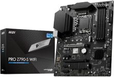 MSI PRO Z790-S WiFi ProSeries Motherboard (Supports 12th/13th/14th Gen Intel Processors, LGA 1700, DDR5, PCIe 5.0, M.2, 2.5Gbps LAN, USB 3.2 Gen2, HDMI/DP, Wi-Fi 6E, Bluetooth 5.3, ATX)