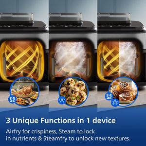Philips 5000 Dual Basket Air Fryer 9L – Large Capacity