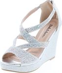 Bella Marie Women's Rhinestone Plat