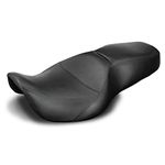 Two-UP Motorcycle Seats Rider Passenger Seat Fit for Harley Touring Road King 1997 1998 1999 2000 2001 2002 2003 2004 2005 2006 2007 Street Glide 2006-2007 [One Peice Driver & Passenger Seat]