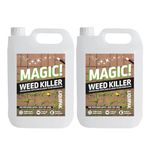 Liquipak Magic Weed Killer 2 x 5L – Glyphosate-Free, Fast-Acting Formula, Safe for Pets & Children Once Dry, Ready-to-Use Weed Control for Patios, Paths, Driveways & More – Includes Hose Trigger