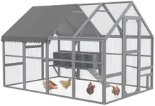 PawHut Large Chicken Run, Wooden Ch