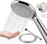 Shower-Head-Universal-1.6M-Hose-with-Holder-Set-Replacement, BauTangLe 2024 Upgraded Shower Head, Enjoy 5 Settings for Showers