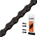 TAYA DECA-101 10-Speed Bike Chain, 116 Links, Ti-Black, Durable and Smooth Shifting, for Gravel and MTB