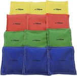 Sportime Heavy Duty Nylon Bean Bags - 5 x 5 - Set of 12 - Assorted Colors