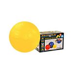 CanDo Inflatable Exercise Ball - Yellow - 18" (45 cm), Retail Box