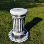 garden ornaments and accessories Concrete Octagonal Plinth Black & White