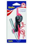 Helix Locking Compass (Assorted Colours), Red / Black