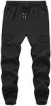 WaltZon Boy's Cargo Joggers Pants Y