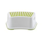 Straame Sturdy Step Stool for Bathroom, Practical Non-Slip Toilet Step in White and Green for Kids, Multiuse Booster Step, Toddler Potty Training (Green, 1)