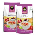 DiSano Oats, Natural Wholegrain, High in Protien and Fibre, Rolled Oats, 1kg(Pack of 2)