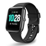 Octandra Move VeryFitPro Smart Watch HR Heart Rate Sleep Monitor IP68 Waterproof Activity Fitness Tracker Step Counter Pedometer Exercise Running Watch Fitness Watches for Men & Women (ID205L) (Black)