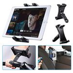 Tendak Tablet Exercise Bike Holder for iPad 360° Adjustable Tablet Car Headrest Treadmill Gym Handlebar Microphone Stand Mount Bracket for iPad Pro iPad Air iPad Mini 4.7-12.9" Tablets Cell Phones