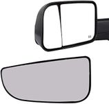KYYET Driver Left Side Lower Mirror Glass Replacement for 2010-2020 Dodge Ram 1500 2500 3500 4500 5500 Side View Convex Towing Mirrors with Back Holder, Replace 68067731AA
