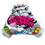 Battle Sports Graffiti Wide Receiver Football Gloves - Adult and Youth Football Gloves - Ultra Grip Gloves - Adult X-Large