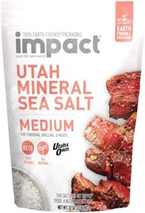 Impact - Mediuim Grain Utah Mineral Sea Salt - Unrefined Non-GMO Gluten Free Trace Minerals Gourmet Salt from Ancient Central Utah Deposit - 2lb