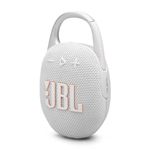JBL Clip 5 Ultra-Portable Bluetooth Speaker with Integrated Carabiner, Big JBL Pro Sound, PlaytimeBoost, Waterproof Design and 12-Hour Playtime, Grey