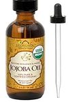 US Organic Jojoba Oil_Certified Organic by USDA,100% Pure & Natural _ Cold Pressed Virgin, Unrefined _ Amber Glass Bottle and Glass Eye Dropper for Easy Application _ (56 ml (Small))