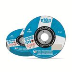 TYROLIT 223002 BASIC 2in1 230mm Metal Cutting Discs for Steel & Stainless Steel, Cut Off Wheels, Angle Grinder Discs, 230 x 3.0 x 22.23 mm, 25-Pack