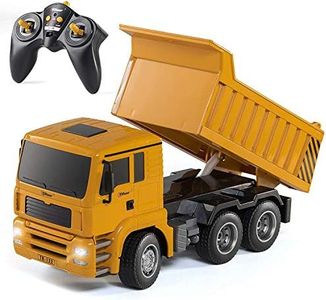 Top Race Remote Control Dump Truck Toy - RC Dump Truck Gift Toys - 6 Channel Construction Toys Remote Control Dump Trucks for Boys 8-12 TR-122,